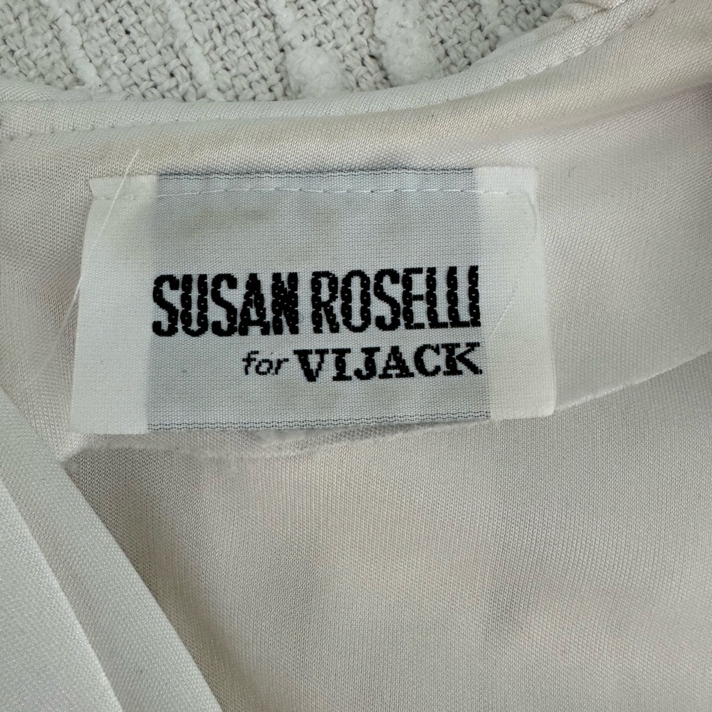 Vintage White Ruffled Bodycon Ruffled Dress - Picture 6 of 10